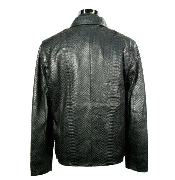 【IONSEOUL】Python Zipper Leather Jacket 4JH183 IONSEOUL】Python Zipper Leather Jacket 4JH183 Generic Python