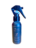 Introducing Fashion International's Travel Iron Free Spray 3.4oz with advanced technology and a sleek black nozzle. This effective spray reduces clothes' wrinkles, making it an essential travel companion for a polished look on the go.