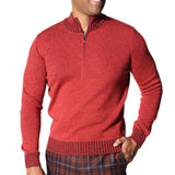 Zip Mock Neck Sweater