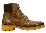 Rugged Crocodile Lace Boot