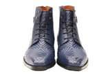 A pair of stylish Mezlan Blue Quilted Leather Boots.