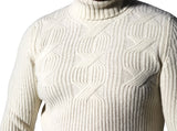 Lorenzoni Cashmere Cable Knit Turtleneck