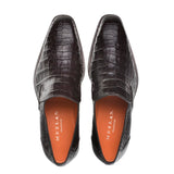 Crocodile Plain Toe Slip-On