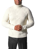 Lorenzoni Cashmere Cable Knit Turtleneck